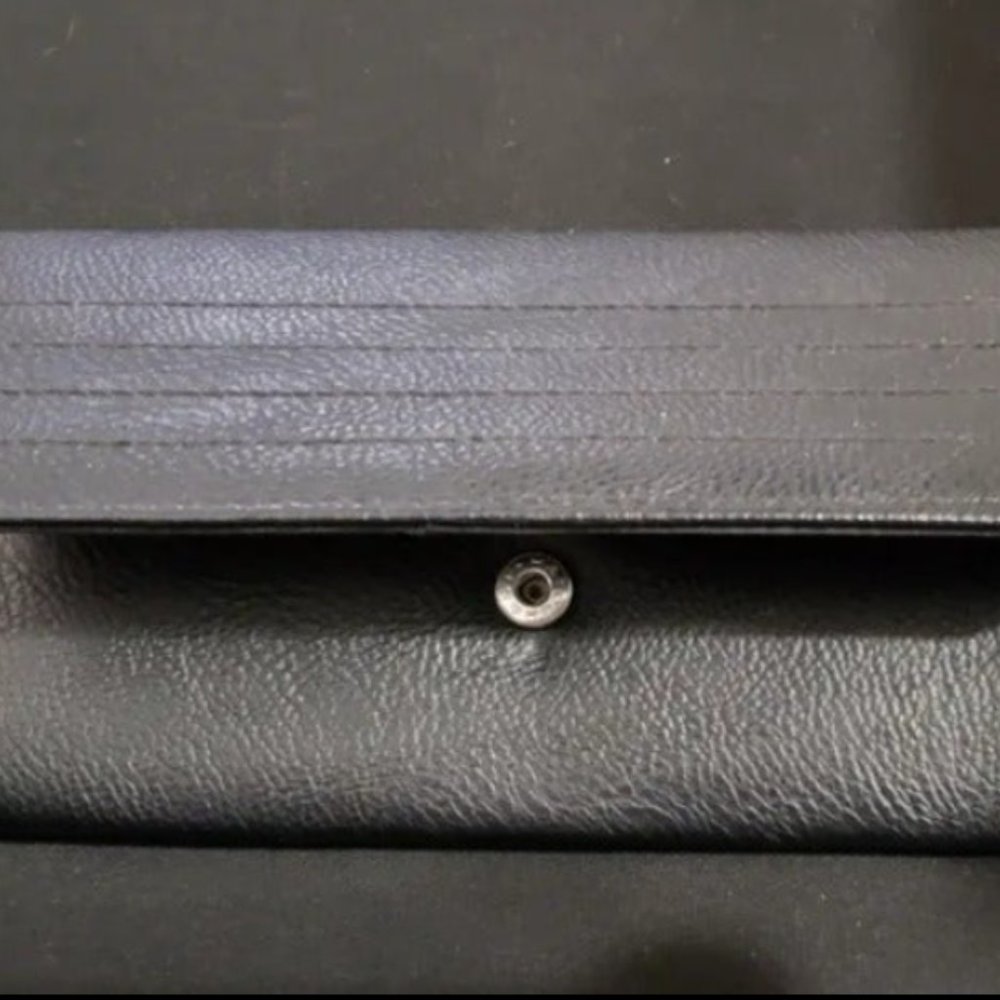 Solid Black Wallet - image 1